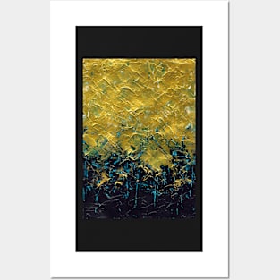 Golden abstract Posters and Art